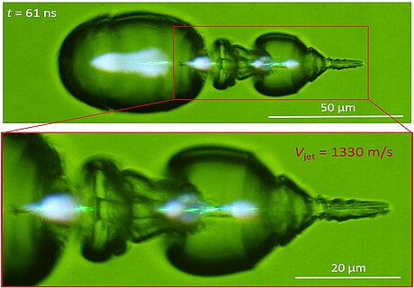 High-resolution flash photography of ultra-fast processes